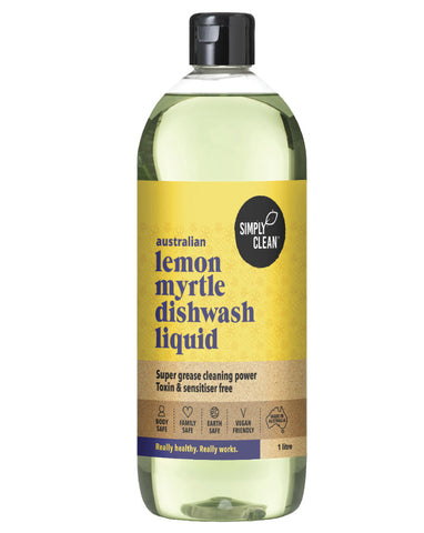 SimplyClean Lemon Myrtle Dishwash Liquid 1 ltr