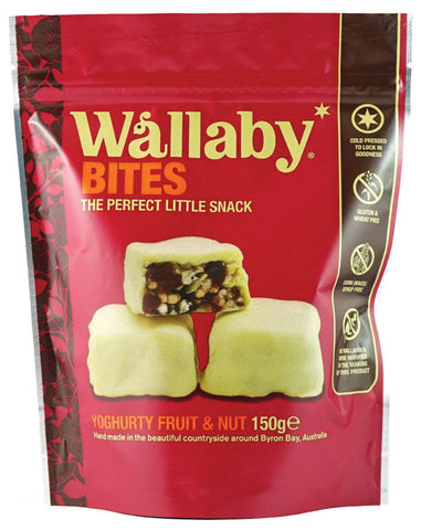 Wallaby Bites Yoghurty Fruit & Nut 150g - Fine Food Direct